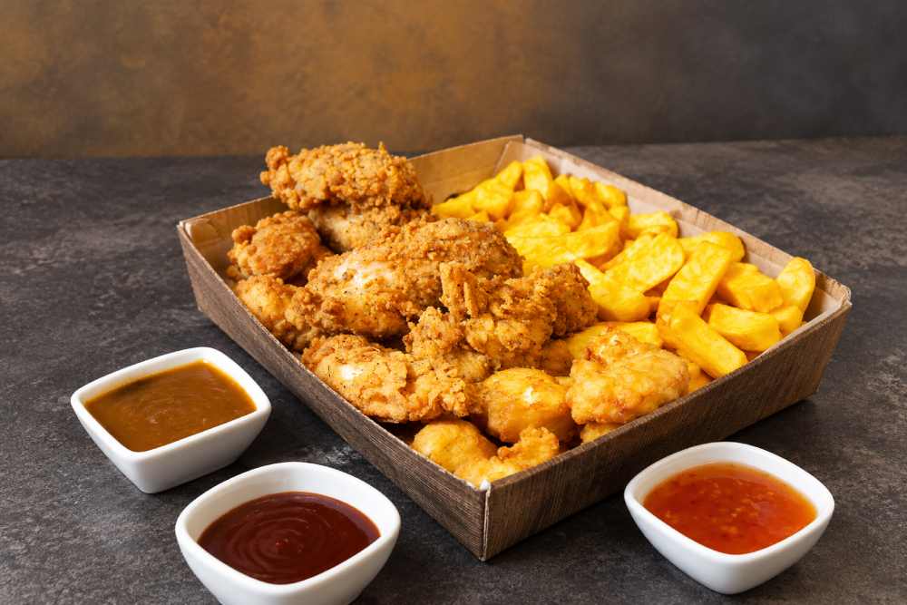 Tasty Chicken Strips Served at Bad Boy Street Food Mossley's Takeaway in Walsall